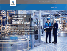 Tablet Screenshot of bilfinger.com